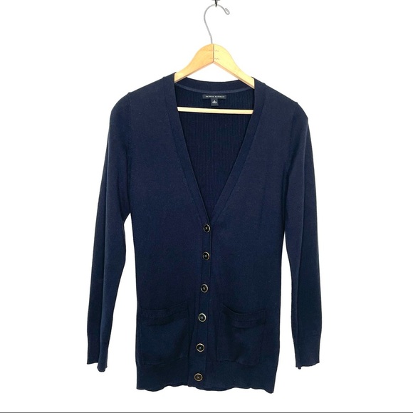 Banana Republic Sweaters - Banana Republic | Navy V-neck Cardigan Sweater